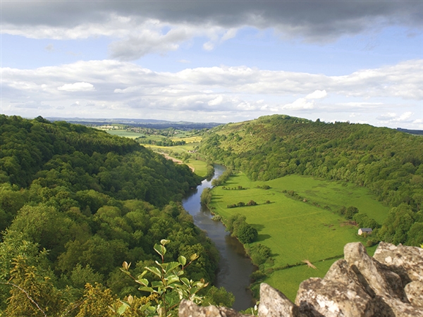 The viewpoint at Symonds Yat with breath taking views over the Wye Valley