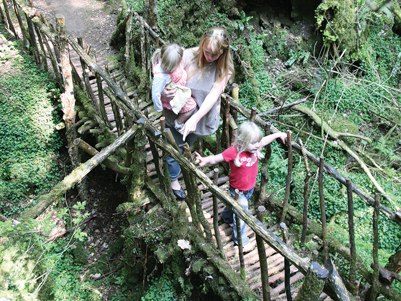 School half term holiday activities at Puzzlewood