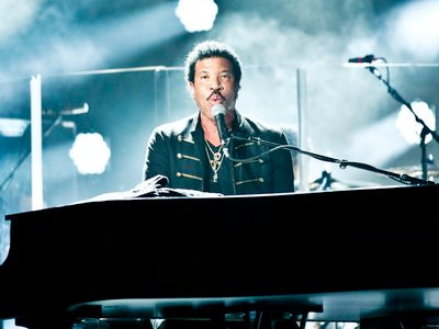 Lionel Richie at Gloucester Rugby Stadium Kingsholme