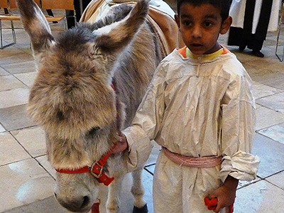 Pet blessing at Gloucester Cathedral